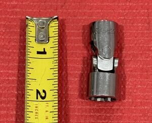Vintage Snap-On Tools FVU-18, 3/8" Drive 9/16" Swivel Socket 12PT Made in USA